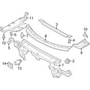 Volkswagen Cowl Water Deflector Clip - Genuine VW 7P6806811A