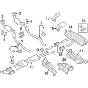 Volkswagen Exhaust Heat Shield - Genuine VW 7P6825711A