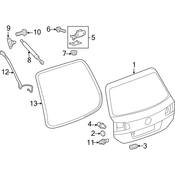 Volkswagen Hatch Seal - Genuine VW 7P6827705A