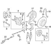 Audi VW Disc Brake Caliper Bracket - Genuine VW Audi 8V0615425SL7