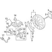 Audi VW Power Brake Booster - Genuine VW Audi 8V1612107A
