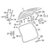 Audi VW Liftgate Bump Stop - Genuine Audi VW 8X0827499