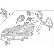 Volkswagen Headlight Bracket - Genuine VW 10A941109