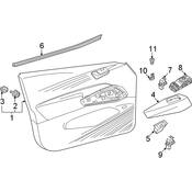 Volkswagen Door Arm Rest - Genuine VW 10B867197B041