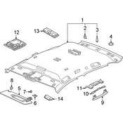Volkswagen Sun Visor - Genuine VW 11A857552F2UV