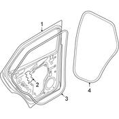 Volkswagen Door Seal - Genuine VW 11A867913C9B9