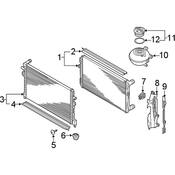 Volkswagen Radiator Support Air Deflector - Genuine VW 17A121284K
