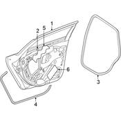 Volkswagen Door Seal - Genuine VW 17A839701B5AP