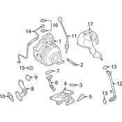 Audi VW Turbocharger Mount Heat Shield - Genuine Audi VW 059145325BC