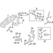VW Exhaust Pressure Sensor Hose - Genuine VW 561131552A