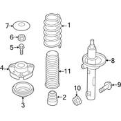 VW Coil Spring - Genuine VW 561411105B