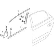 Volkswagen Door Reveal Molding - Genuine VW 561839643B