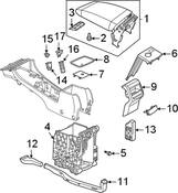 Volkswagen Console Trim Panel - Genuine VW 561864298G82V