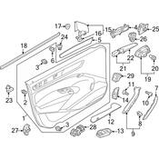 Volkswagen Door Switch Trim Panel - Genuine VW 561867376C95T