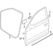 VW Door Seal - Genuine VW 561867912H