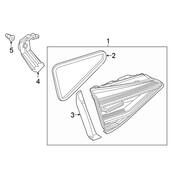 VW Back Up Light Assembly - Genuine VW 561945308C