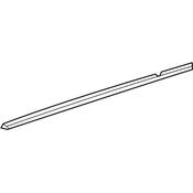 Volkswagen Door Window Belt Weather Strip - Genuine VW 5C6839475B3Q7