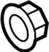 Audi VW Console Nut - Genuine Audi VW WHT002000