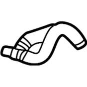 VW Radiator Coolant Hose - Genuine VW 5QM122101AF