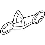 Audi VW Liftgate Lock Striker Plate - Genuine Audi VW 8V0827507K