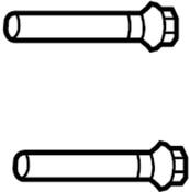 Audi VW Disc Brake Caliper Guide Pin Bolt Front (Q7 Touareg) - Genuine VW Audi 7L0615141