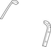 Volkswagen Liftgate Trim - Genuine VW 5NN867601A82V