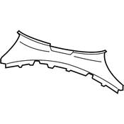 Volkswagen Rear Body Panel Trim Panel - Genuine VW 1C0863459FB41