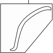 Volkswagen Wheel Arch Molding - Genuine VW 5N08538189B9