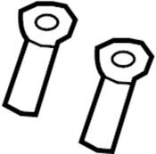 Audi VW Headrest Guide - Genuine Audi VW 8T0886920A4PK