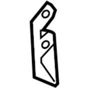 Volkswagen Exhaust System Hanger Bracket - Genuine VW 7P0253047