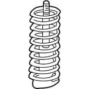 VW Coil Spring - Genuine VW Audi 1J0411105BG