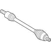 VW CV Axle Assembly - Genuine VW 3C0407452KX