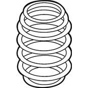 VW Coil Spring - Genuine VW 5QM511115AJ