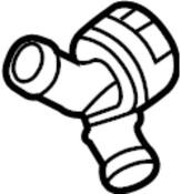 Audi VW Radiator Coolant Hose Adapter - Genuine Audi VW 5Q0122291AC