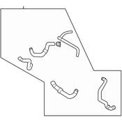 Audi VW Radiator Coolant Hose - Genuine Audi VW 5Q0122101DR