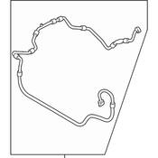 VW A/C Refrigerant Suction Hose - Genuine VW 561820743D