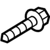 Audi VW Headlight Mounting Bolt - Genuine VW Audi N91108701