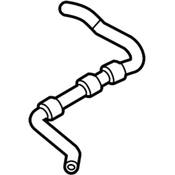 VW Engine Coolant Recovery Tank Hose - Genuine VW Audi 1K0122447HQ