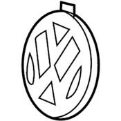 Volkswagen Grille Emblem - Genuine VW 3B0853601CULM