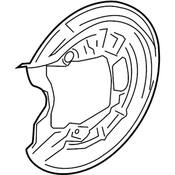 VW Brake Dust Shield - Genuine VW 5C0615611B