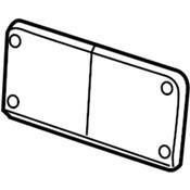 VW License Plate Bracket - Genuine VW 5C5807287D9B9