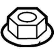 Audi VW Suspension Ball Joint Nut / Washer - Genuine Audi VW WHT009442
