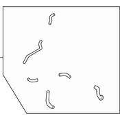 Audi VW Drive Motor Inverter Radiator Hose - Genuine Audi VW 5QE121049AP