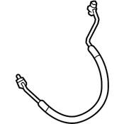 Audi VW A/C Refrigerant Discharge Hose - Genuine VW Audi 4M0816721DM
