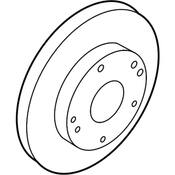 VW Brake Disc - Genuine VW 1J0615301M