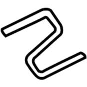 VW Fuel Door Spring - Genuine VW 5K6809931