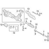 Audi VW Rack and Pinion Assembly - Genuine Audi VW 5Q1423055M