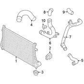 Audi VW Turbocharger Intercooler Pipe - Genuine Audi VW 5WA145838