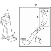 Audi VW Turbocharger Intercooler Pipe - Genuine Audi VW 04L145762CC