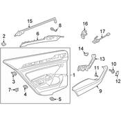 Volkswagen Interior Door Pull Handle Cap - Genuine VW 3G086722881U
